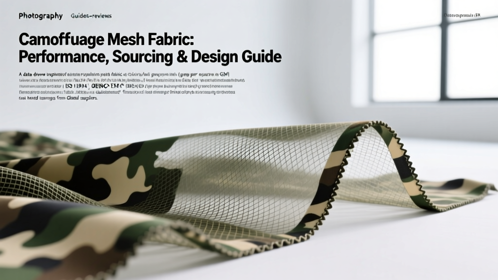 Camouflage Mesh Fabric: Performance, Sourcing & Design Guide