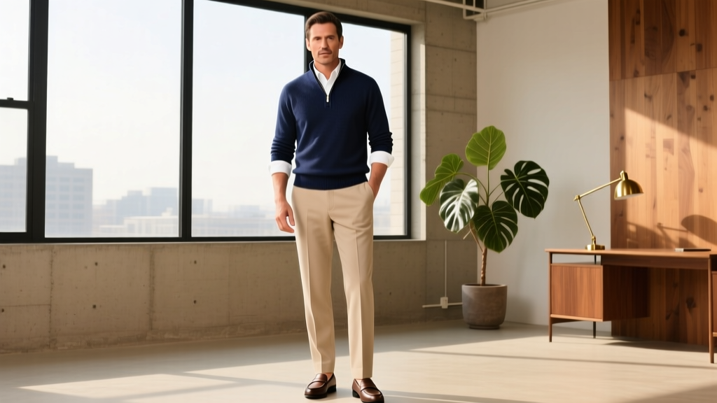 How to Wear a Quarter Zip for Business Casual