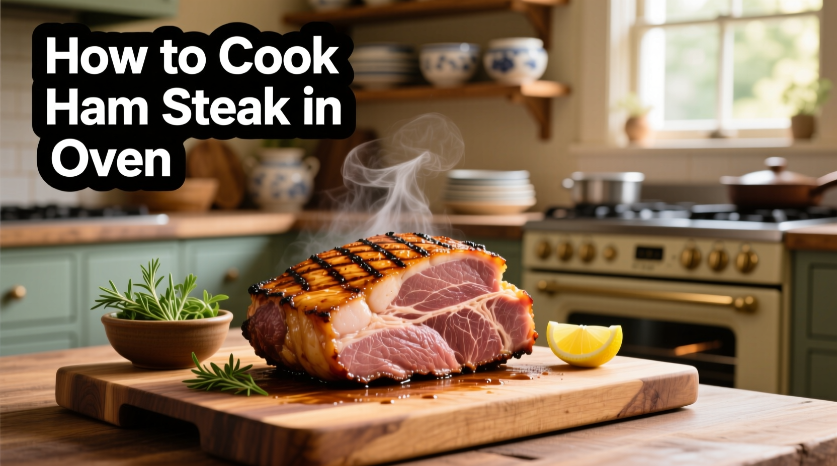 how to cook ham steak in oven