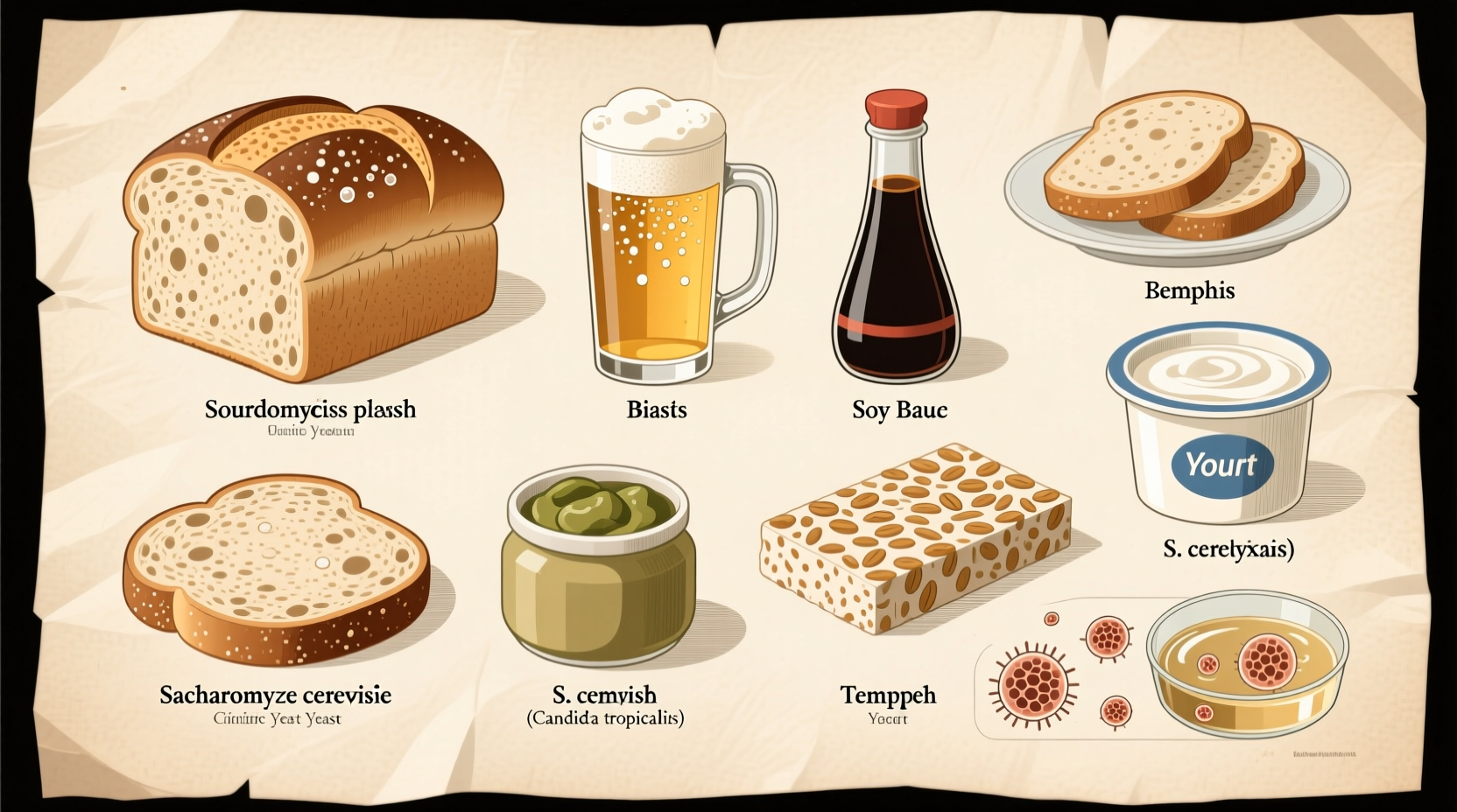 what foods have yeast