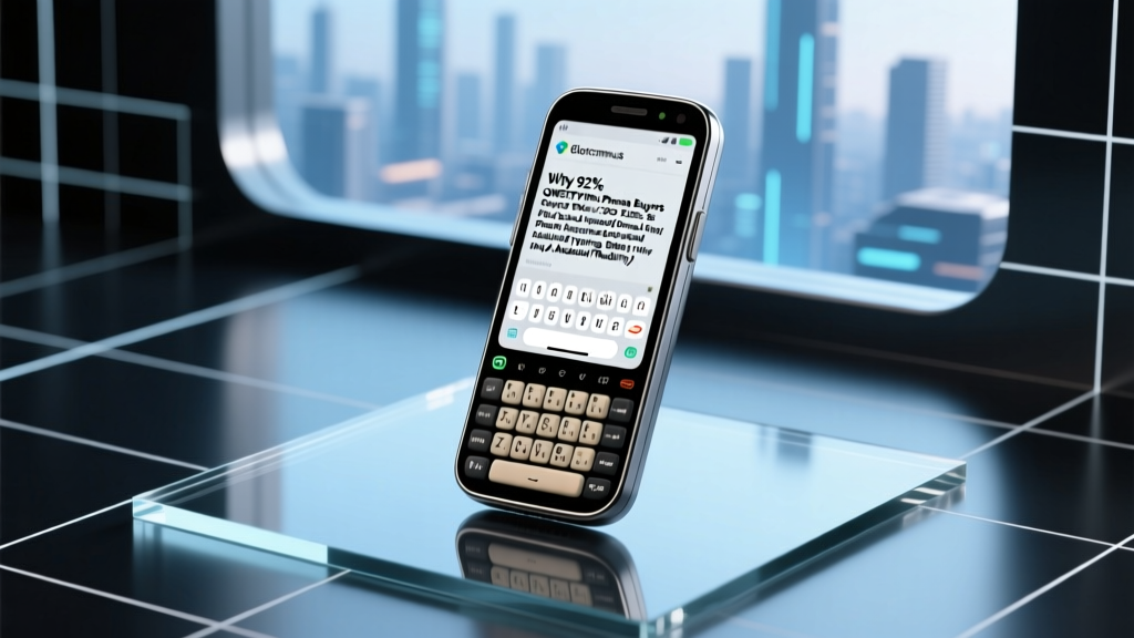 Why 92% of QWERTY Phone Buyers Regret Their 2025 Purchase (And the 5 Physical Keyboard Phones That Actually Deliver Real Typing Speed, Battery Life, and Android Flexibility)