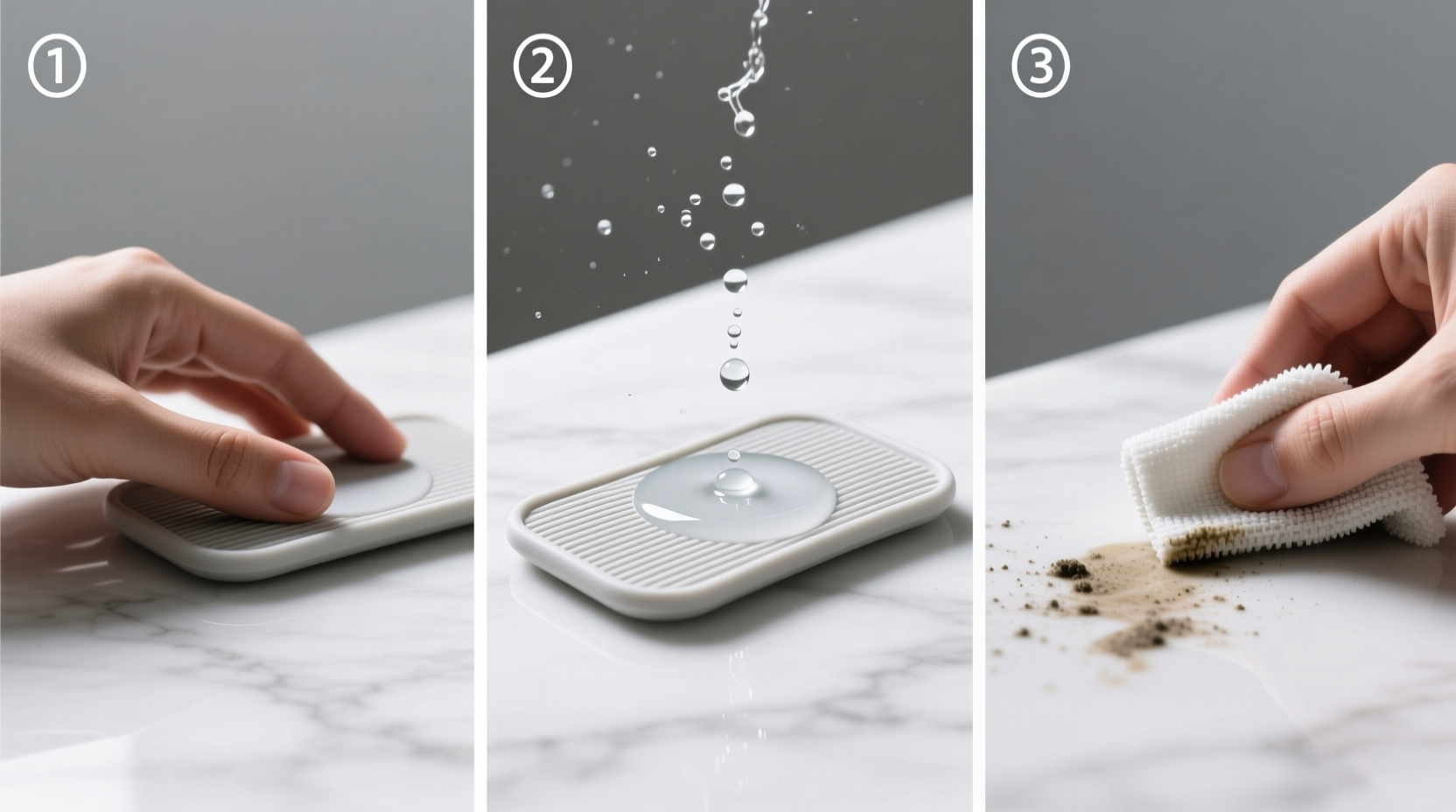 how to clean textured silicone wrist rests