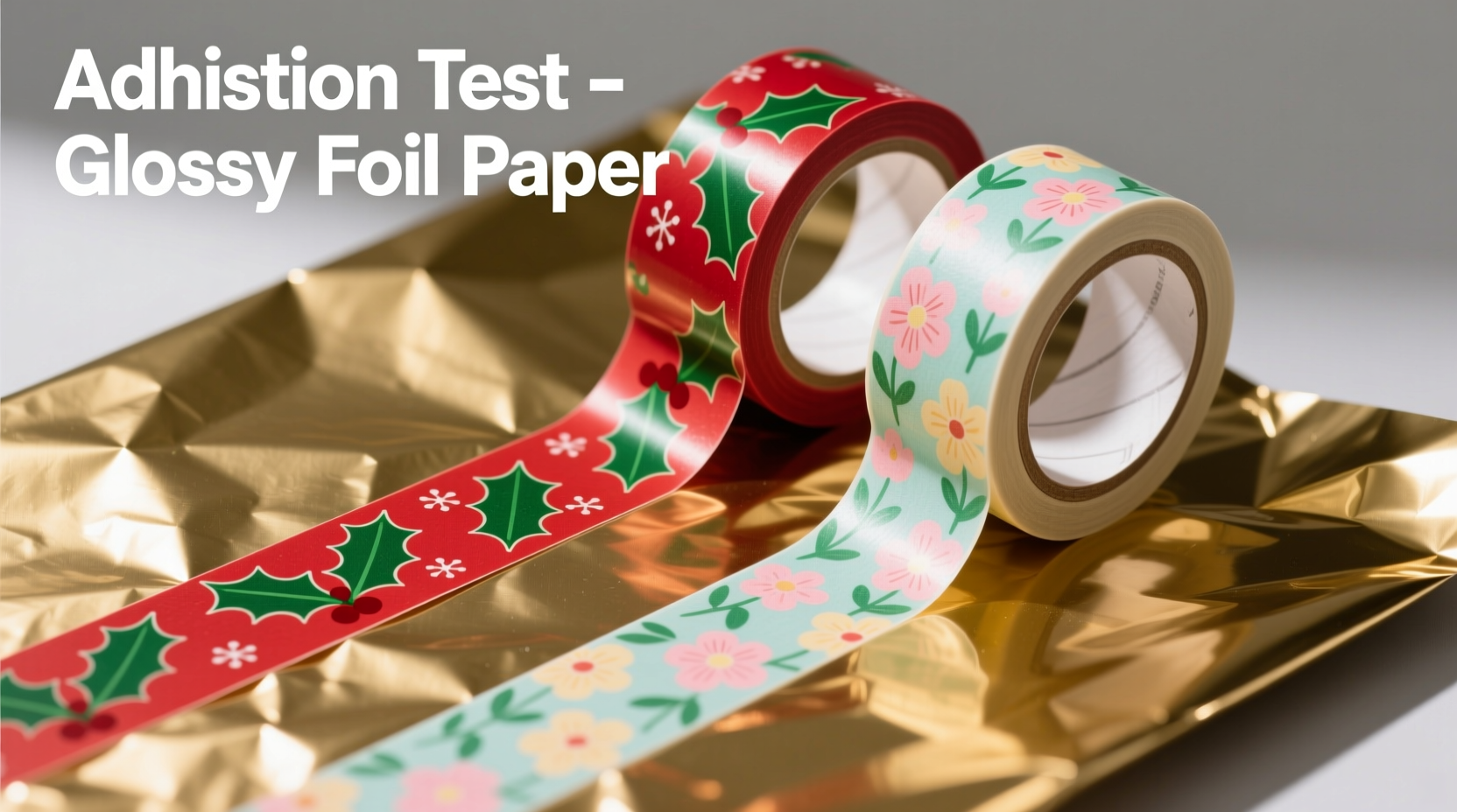 christmas gift wrapping tape vs washi tape which adheres better to glossy foil paper
