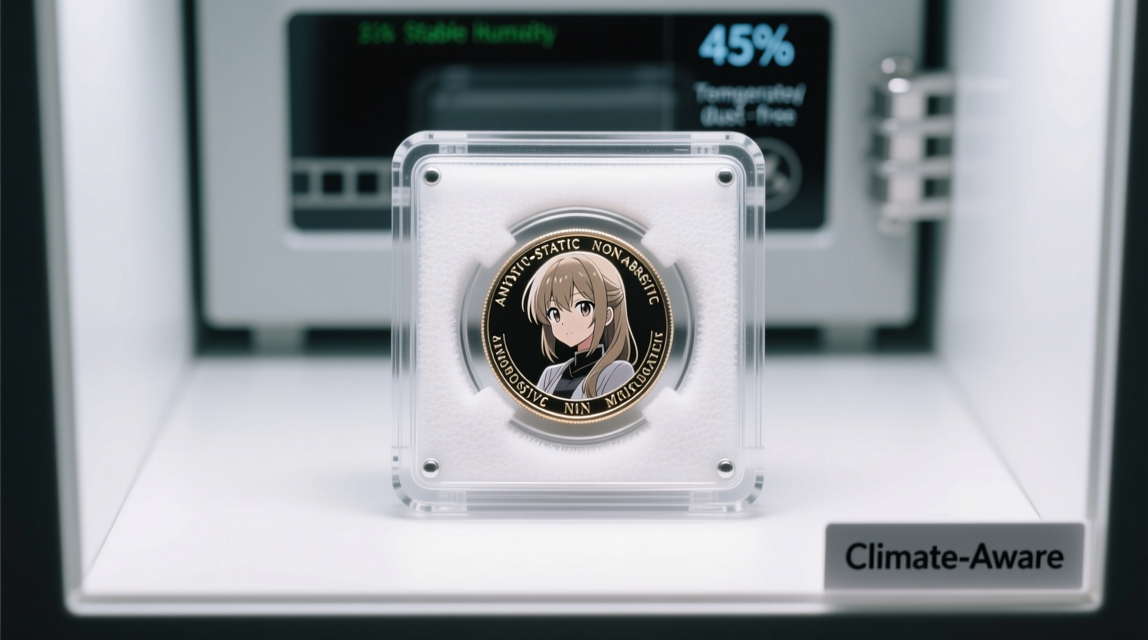how to store anime collectible coins in closet