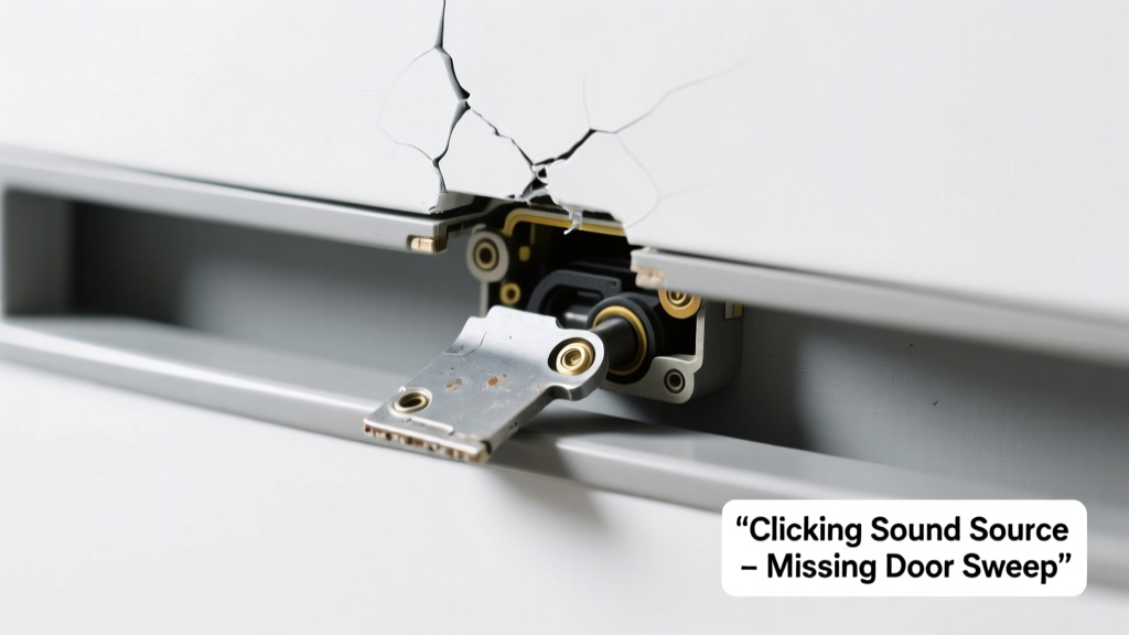 Door Sweep Missing Making Clicking Sound: Quick Diagnosis