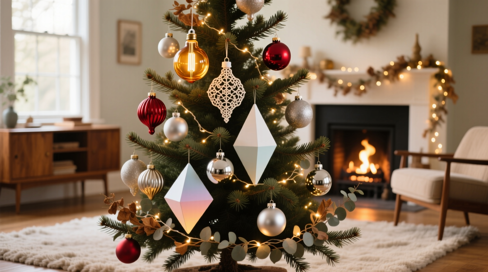 can you mix vintage and modern christmas ornaments on one tree without clashing