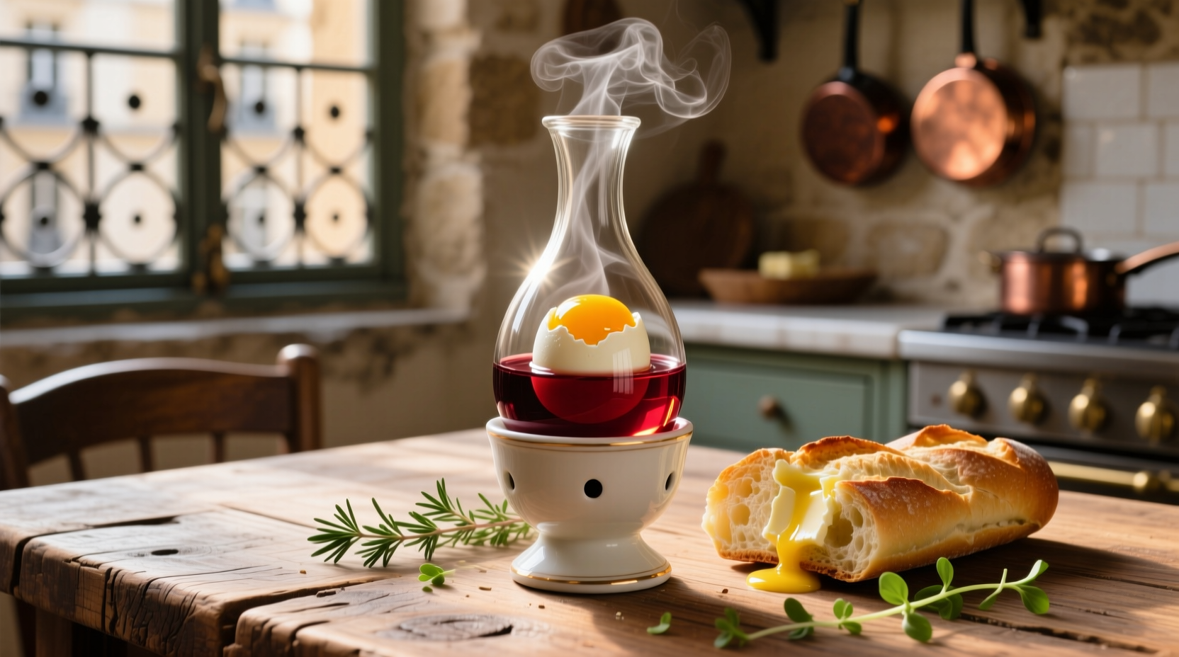 upgrade your brunch by poaching eggs in wine