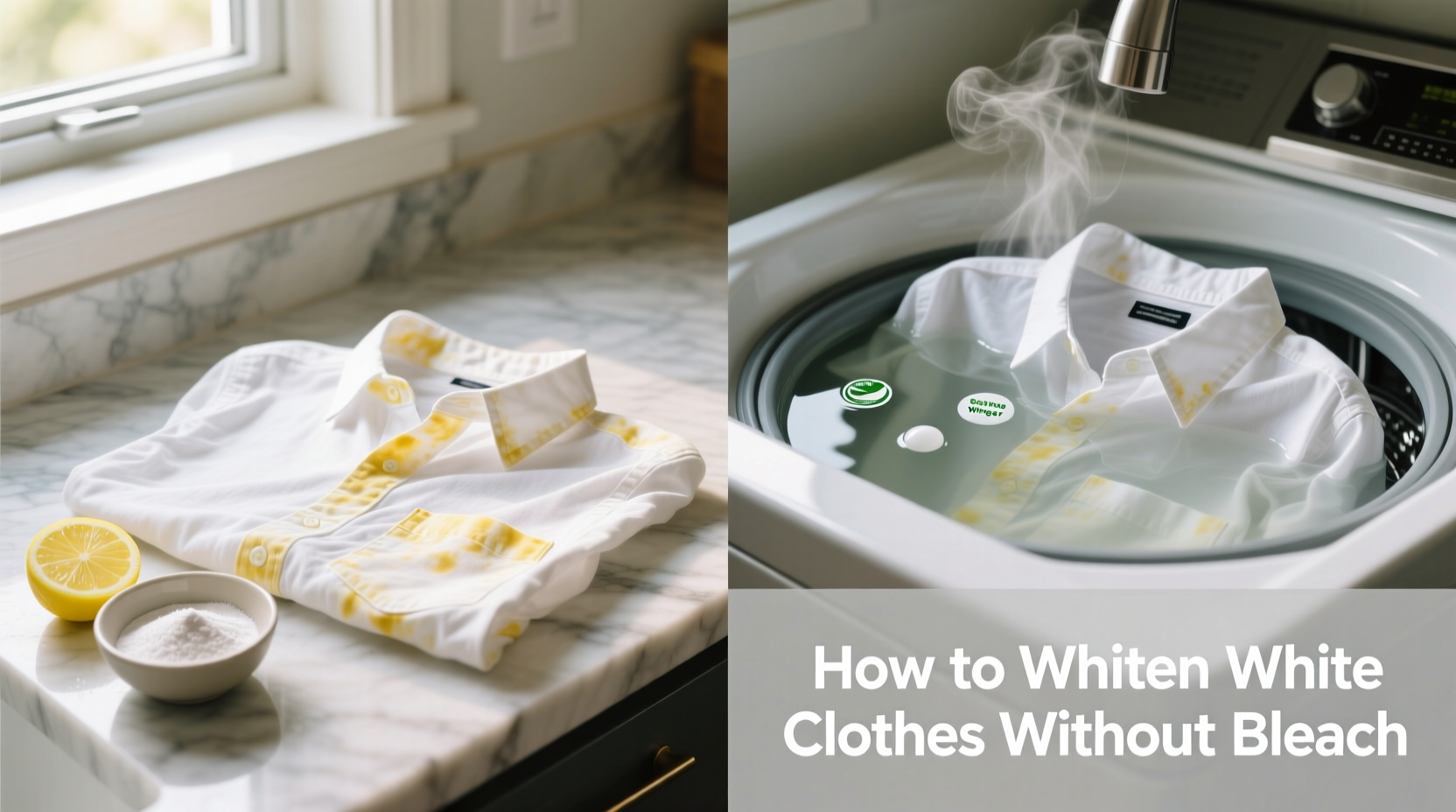 how to whiten white clothes that have yellowed without bleach