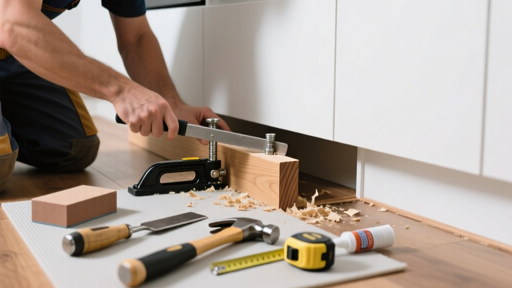 Fixing Hardwood Floor Crowning in the Kitchen