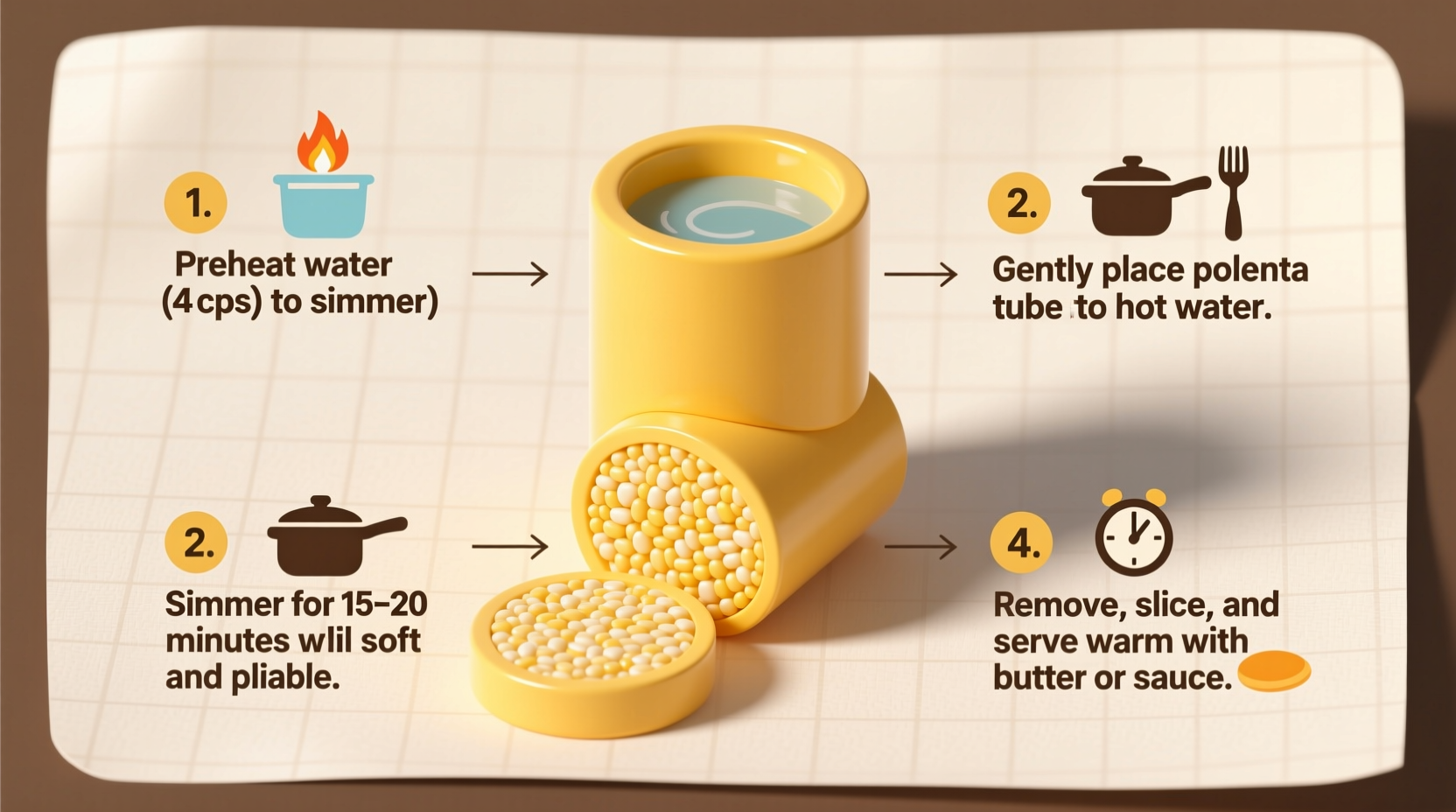 how to cook polenta tube