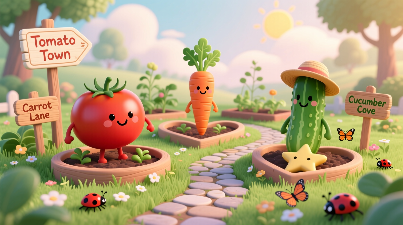 easy childrens vegetable garden plan
