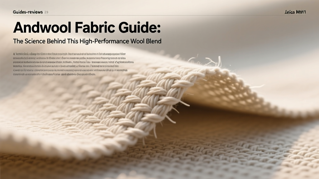 Andwool Fabric Guide: The Science Behind This High-Performance Wool Blend