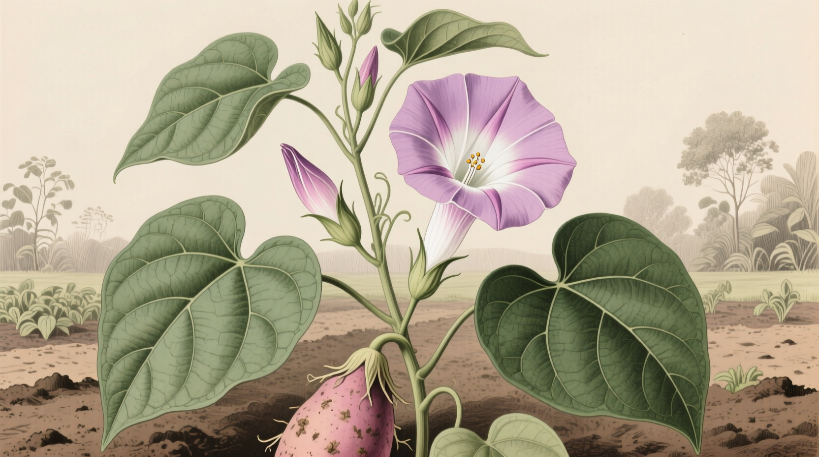 do sweet potatoes flower