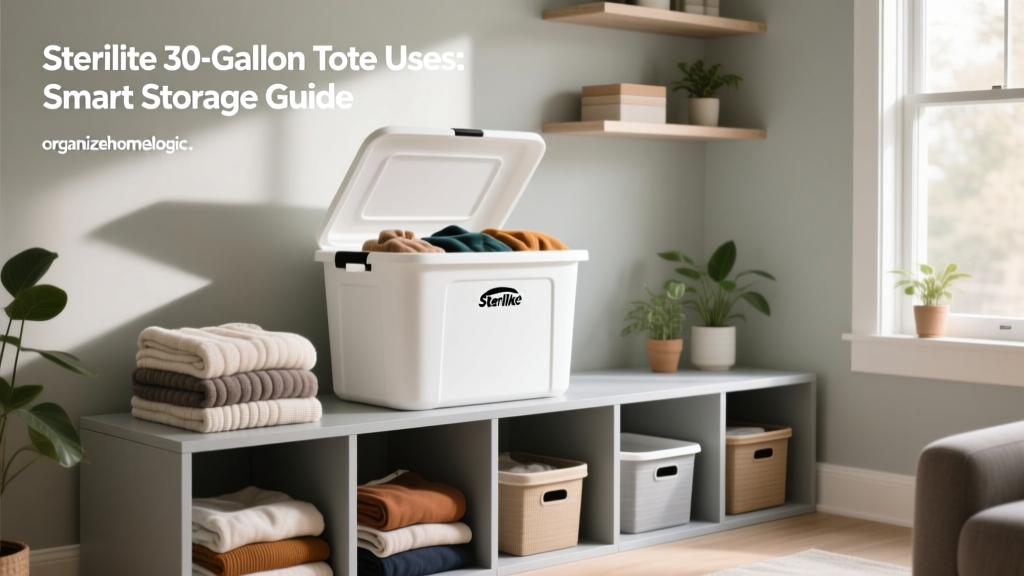 Sterilite 30-Gallon Tote Uses: Smart Storage Guide