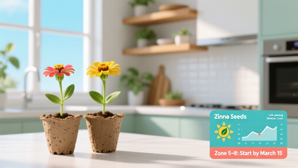 Zinnia Seeds Indoors: Latest Safe Start Date