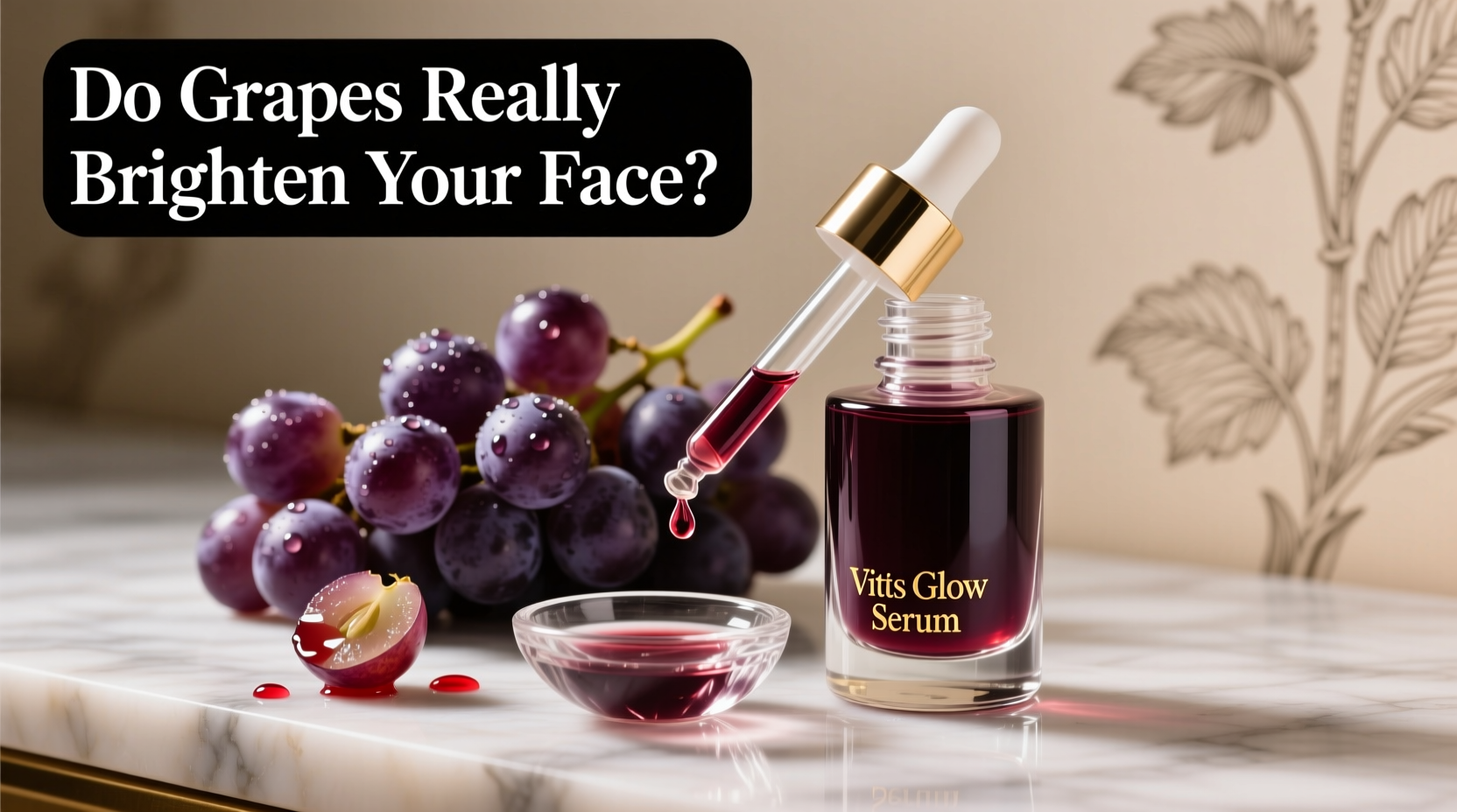 wine-infused skincare products do grapes really brighten your face
