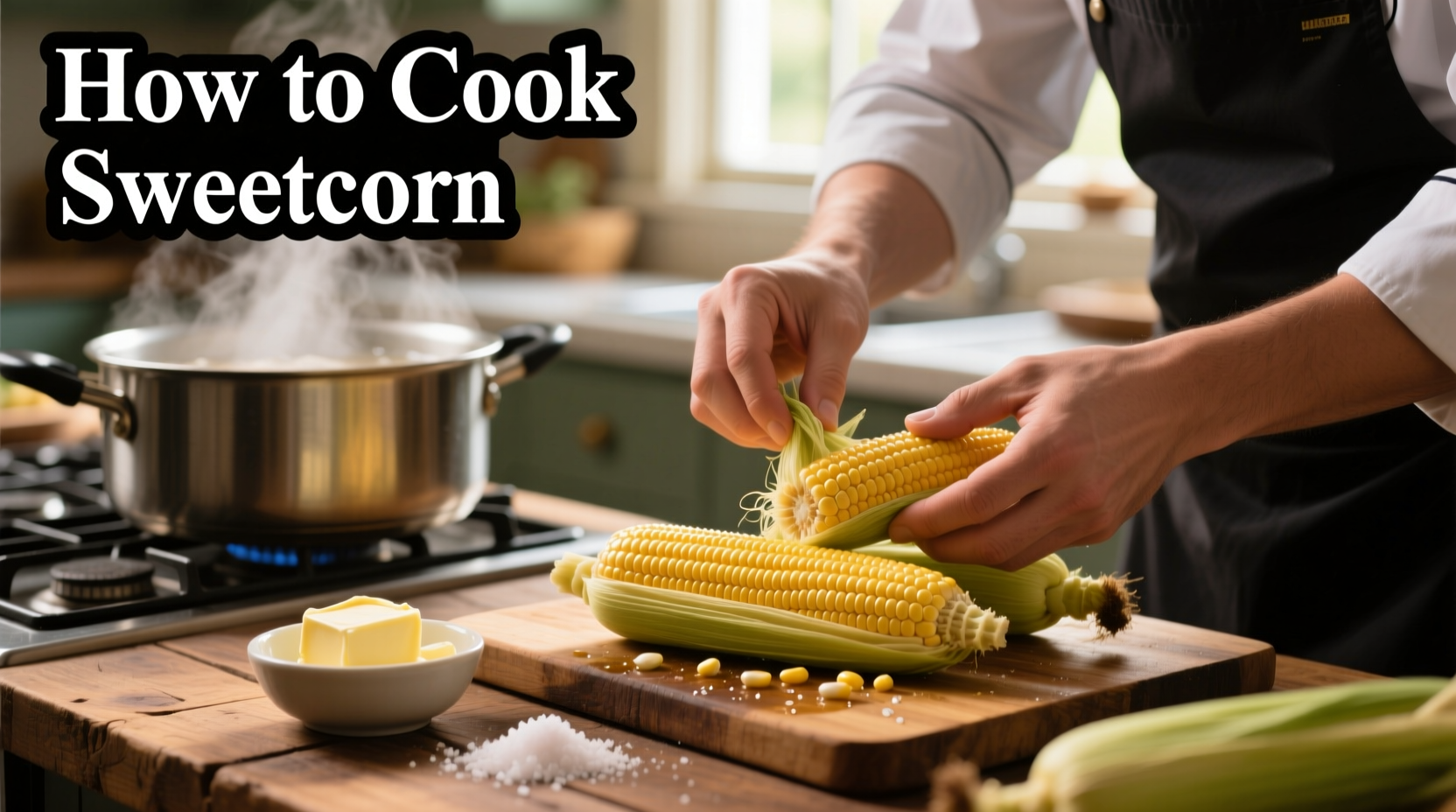 how cook sweetcorn