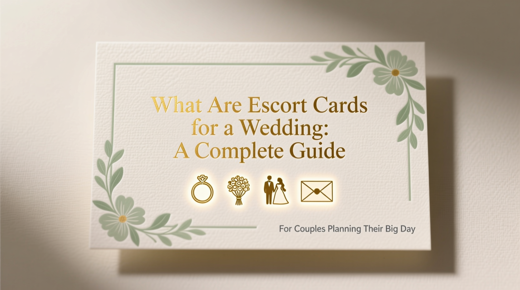 what are escort cards for a wedding