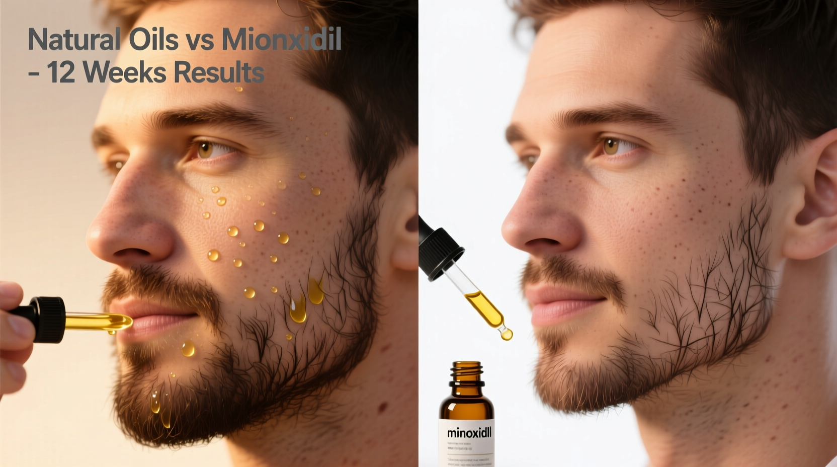troubleshooting patchy beard growth natural oils vs minoxidil results