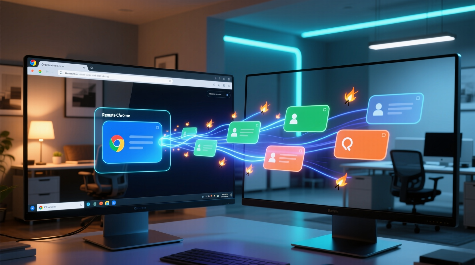 tabrocket sends tabs between remote chrome sessions
