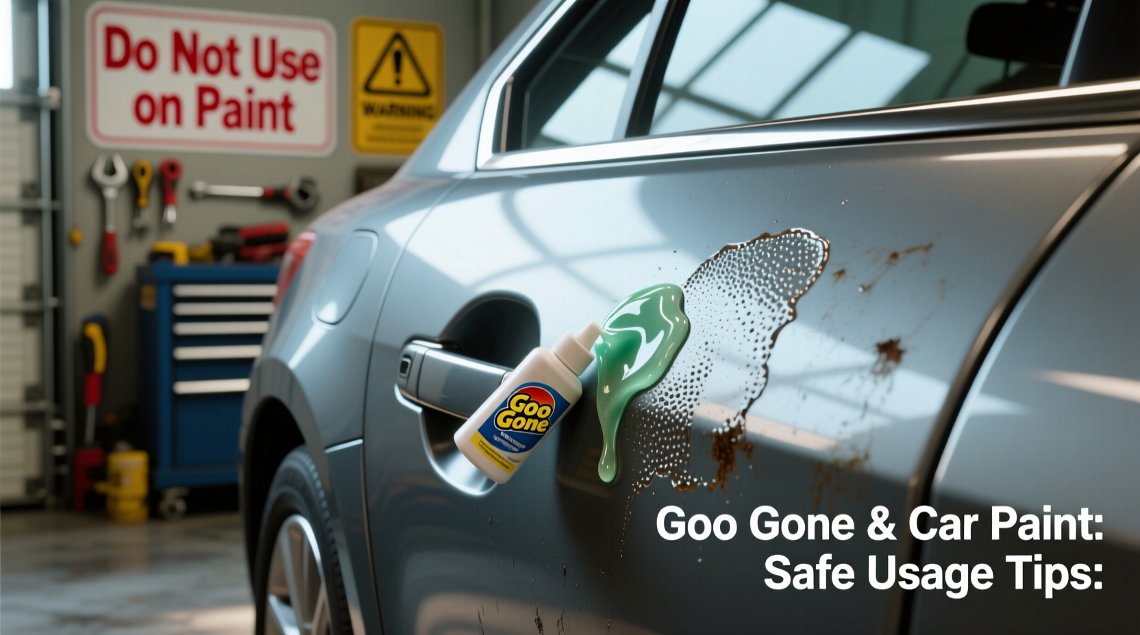 does goo gone damage car paint