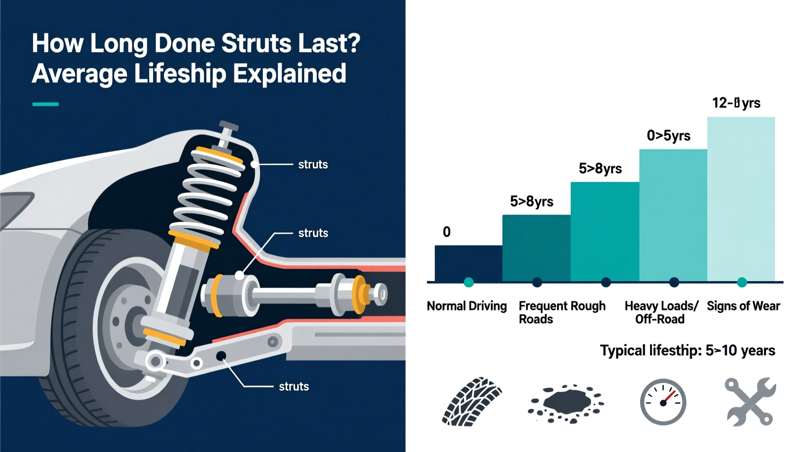 how long do struts on a car last