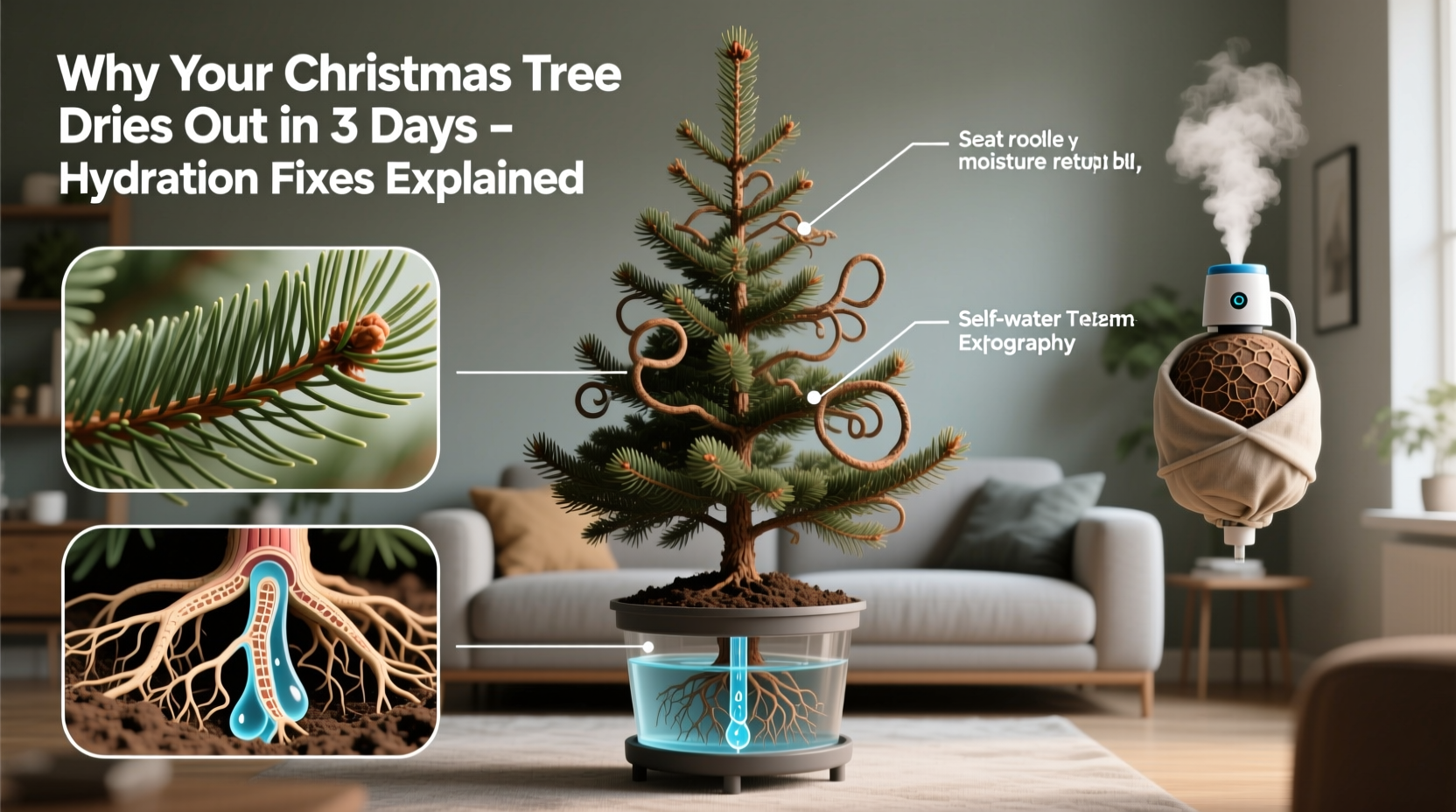 why does my christmas tree dry out in 3 days possible hydration fixes