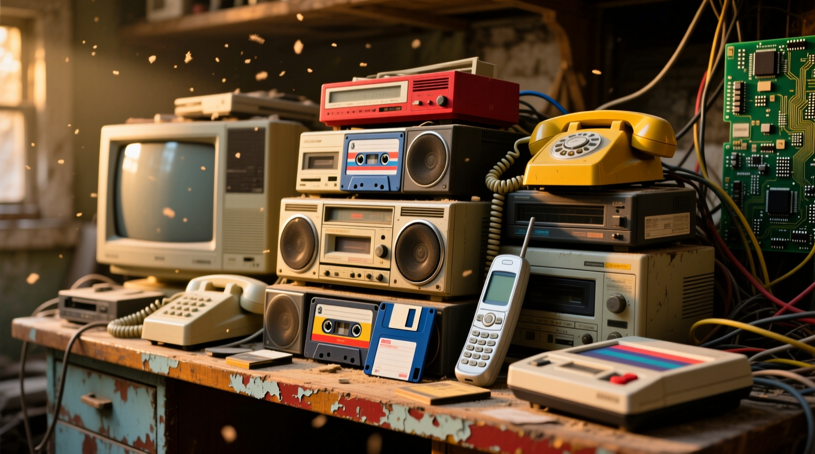show us your pile of old electronics