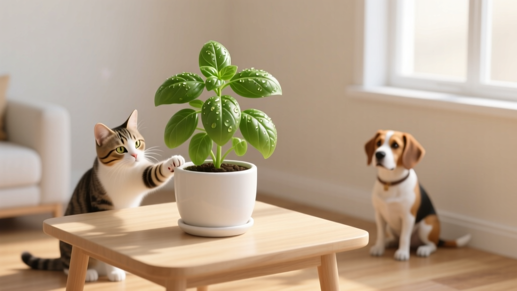Basil Plants Indoors with Pets: Vet-Reviewed Safety Guide
