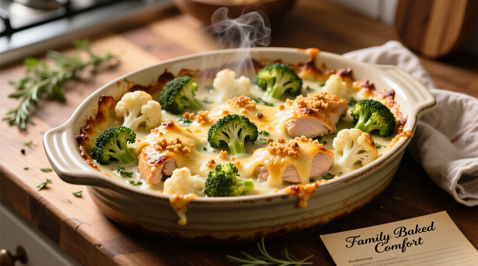 Perfect Chicken Broccoli Cauliflower Bake Recipe