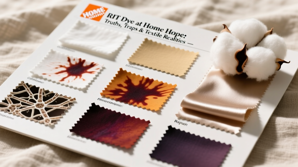 RIT Dye at Home Depot: Truths, Traps & Textile Realities