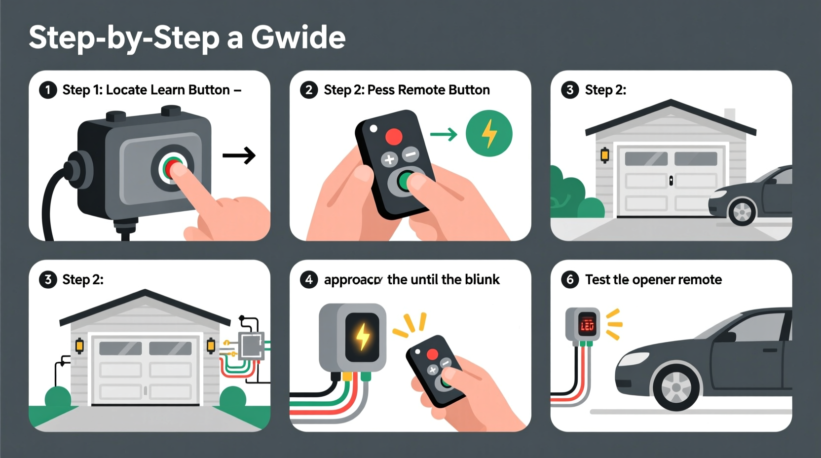 how to program car garage door opener