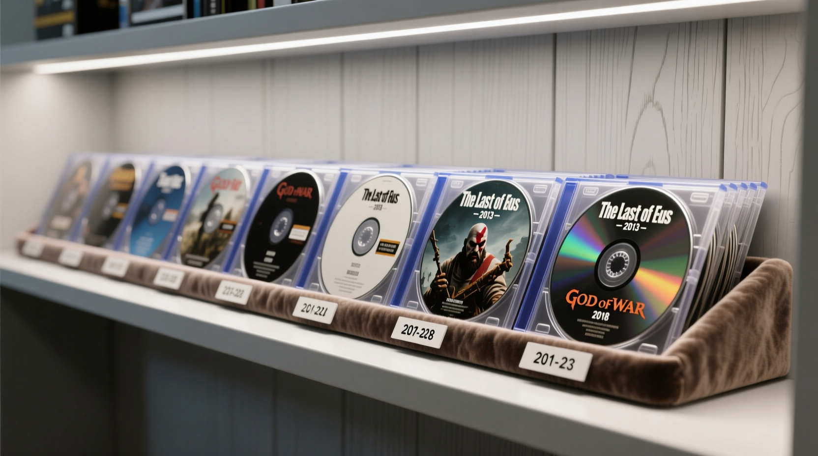 how to organize gaming discs by release date without scratching