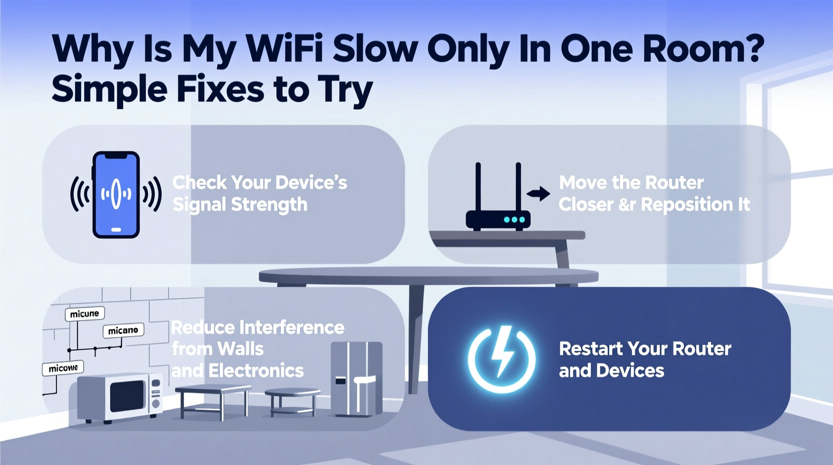 why is my wifi slow only in one room simple fixes to try
