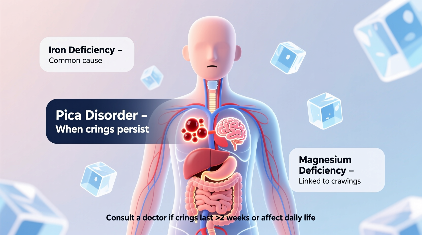 why do i crave ice constantly possible deficiencies and when to consult