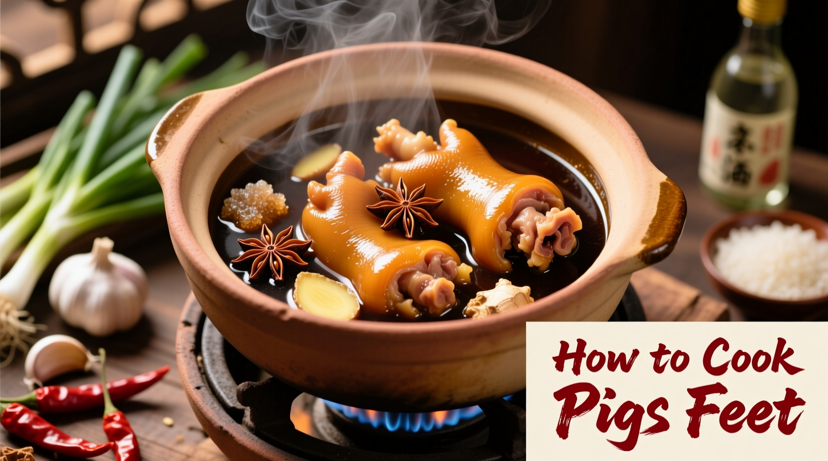 how to cook pigs feet
