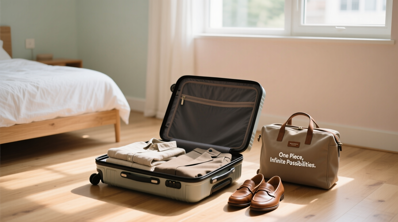 keep from over packing clothes by sticking to a single