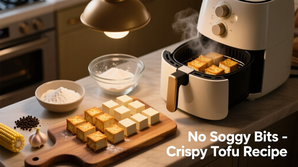 Crispy Tofu Cornstarch Air Fryer Recipe