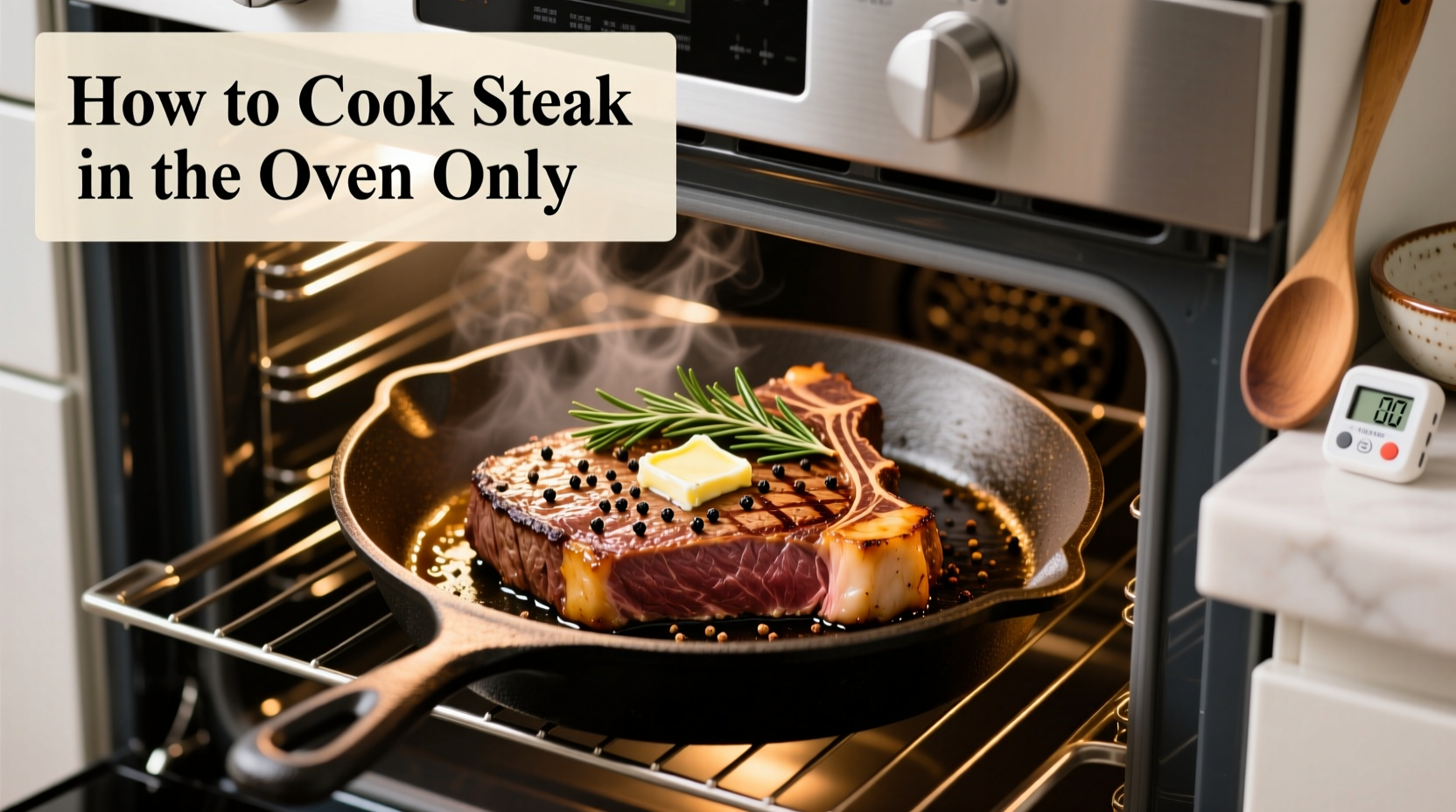how to cook steak in the oven only