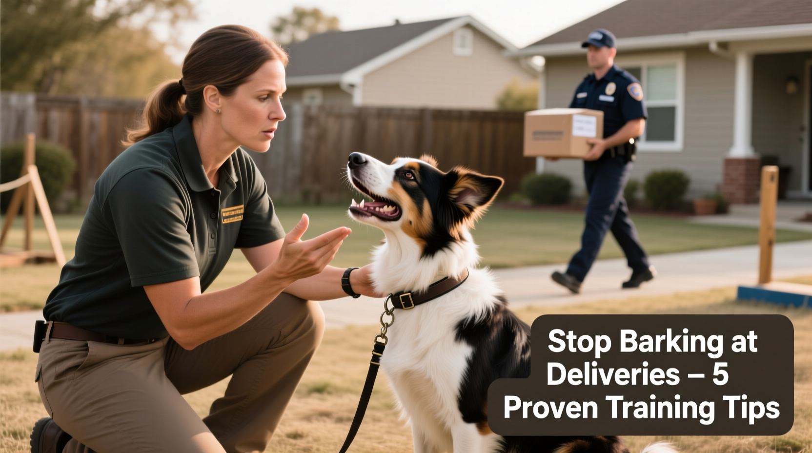 how to stop your dog from barking at every delivery person practical training tips