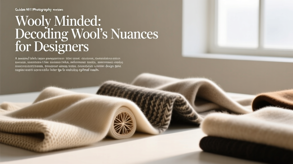 Wooly Minded: Decoding Wool’s Nuances for Designers