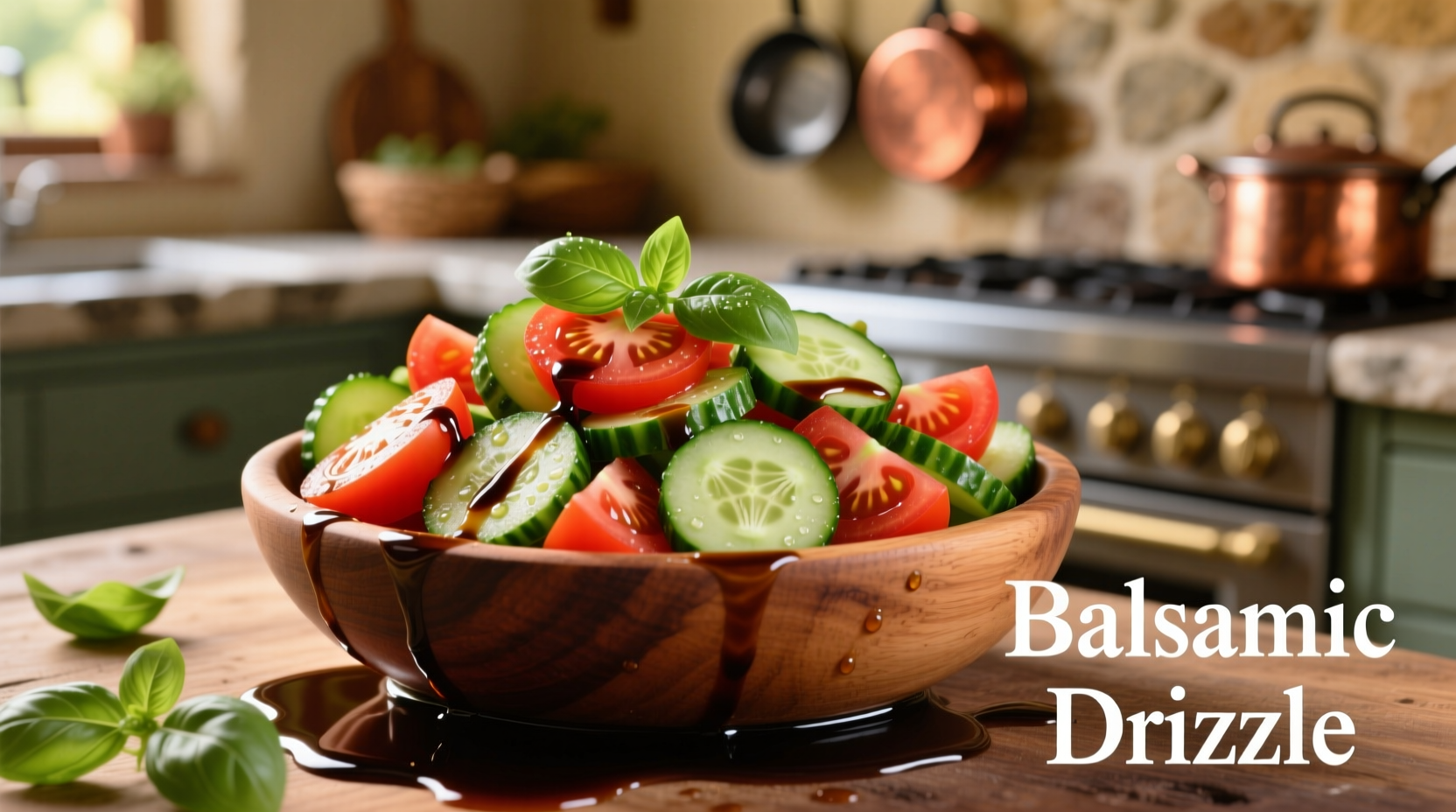 Perfect Cucumber Tomato Salad with Balsamic Vinegar Recipe