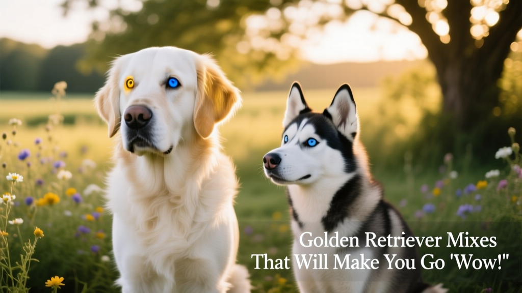 White Goberian with one blue Husky and and one Golden eye