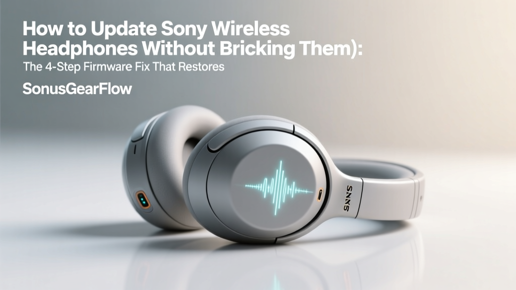 How to Update Sony Wireless Headphones (2026)