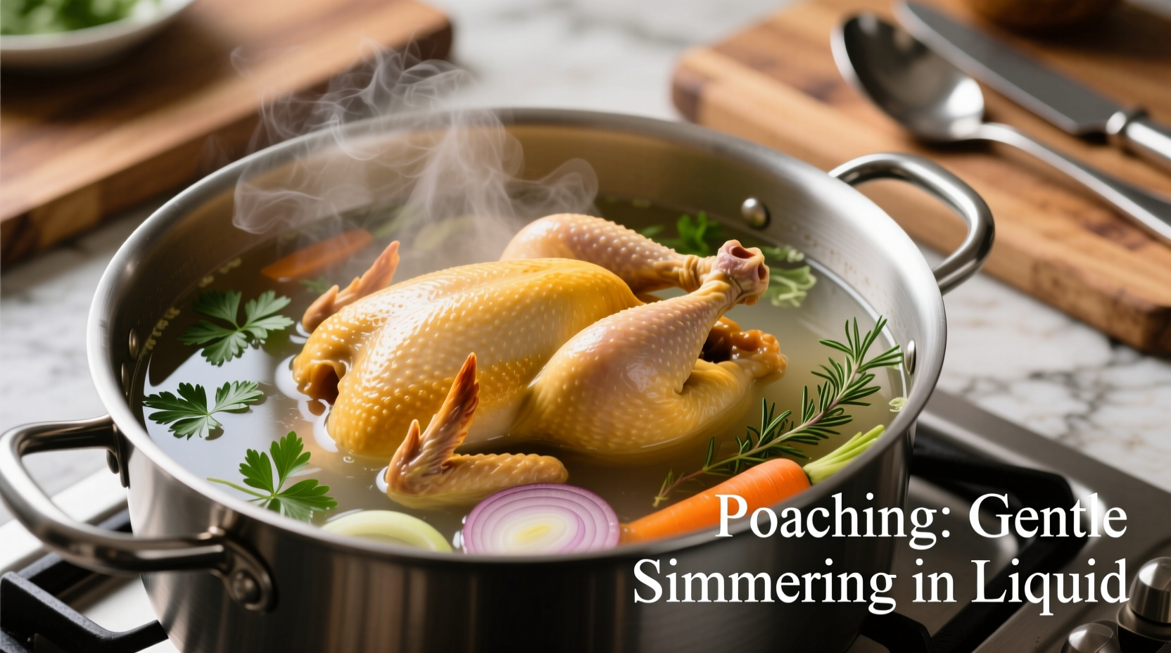 what is poaching in cooking
