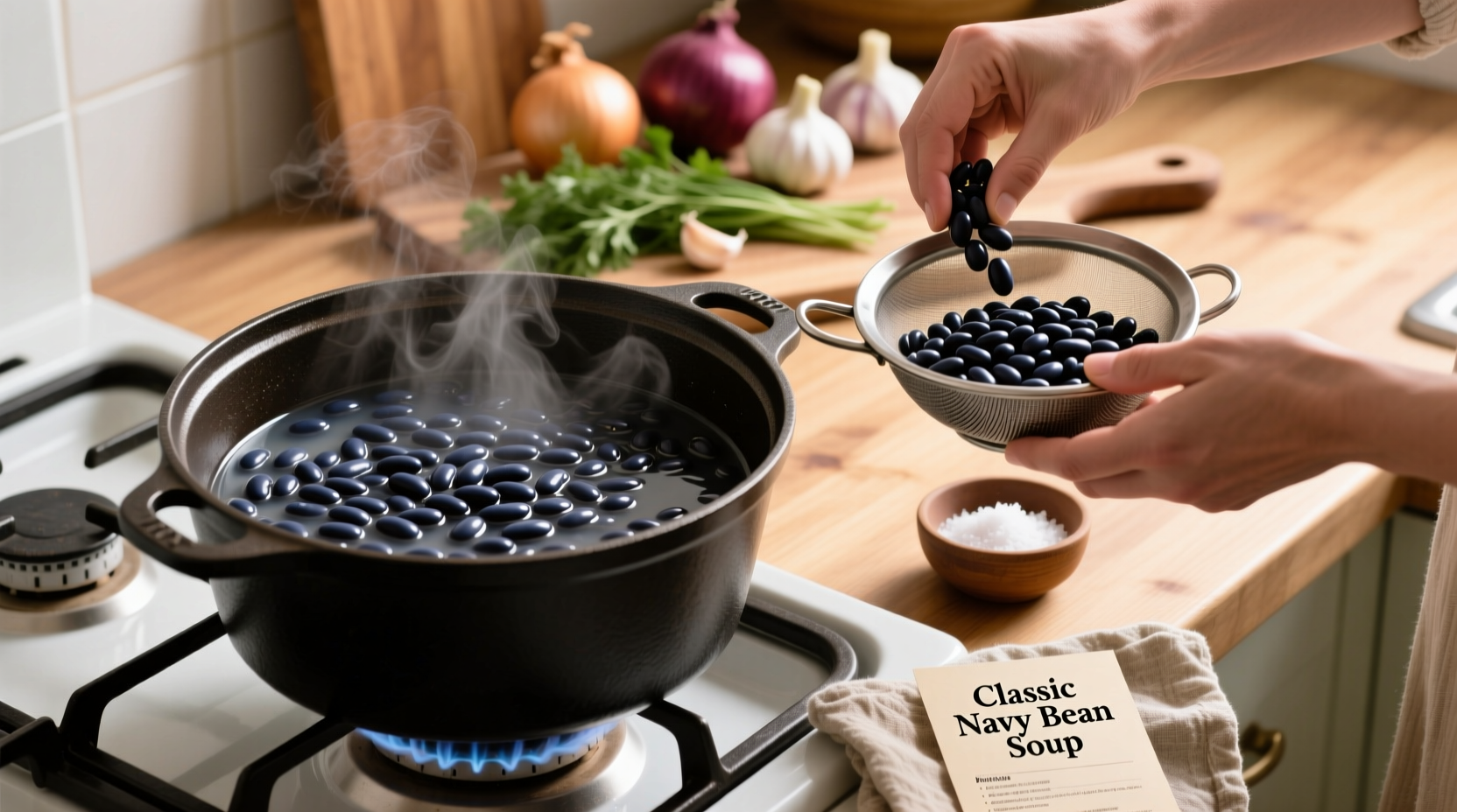 how to cook navy beans