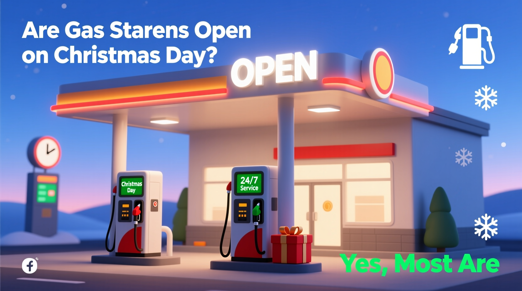 are gas stations open christmas day