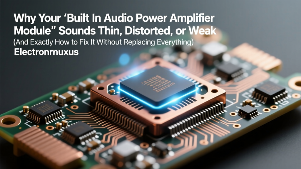 Why Your 'Built In Audio Power Amplifier Module' Sounds Thin, Distorted, or Weak (And Exactly How to Fix It Without Replacing Everything)