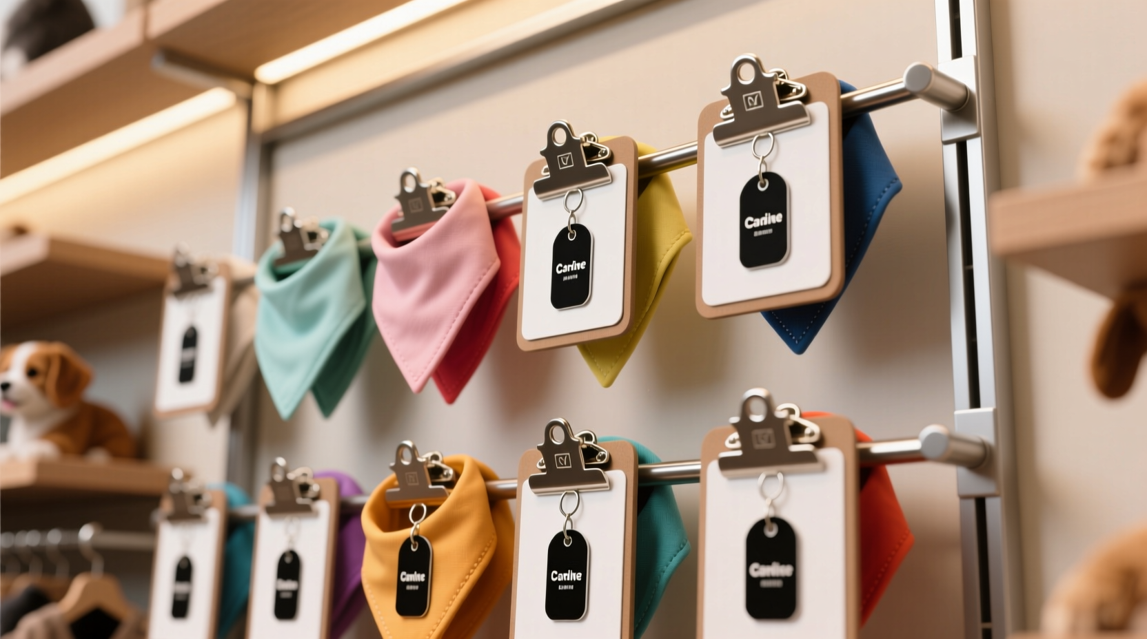 closet organization tips for pet bandanas tags