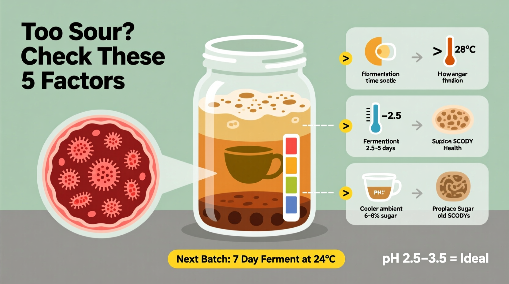why is my kombucha too sour and how to balance fermentation next batch
